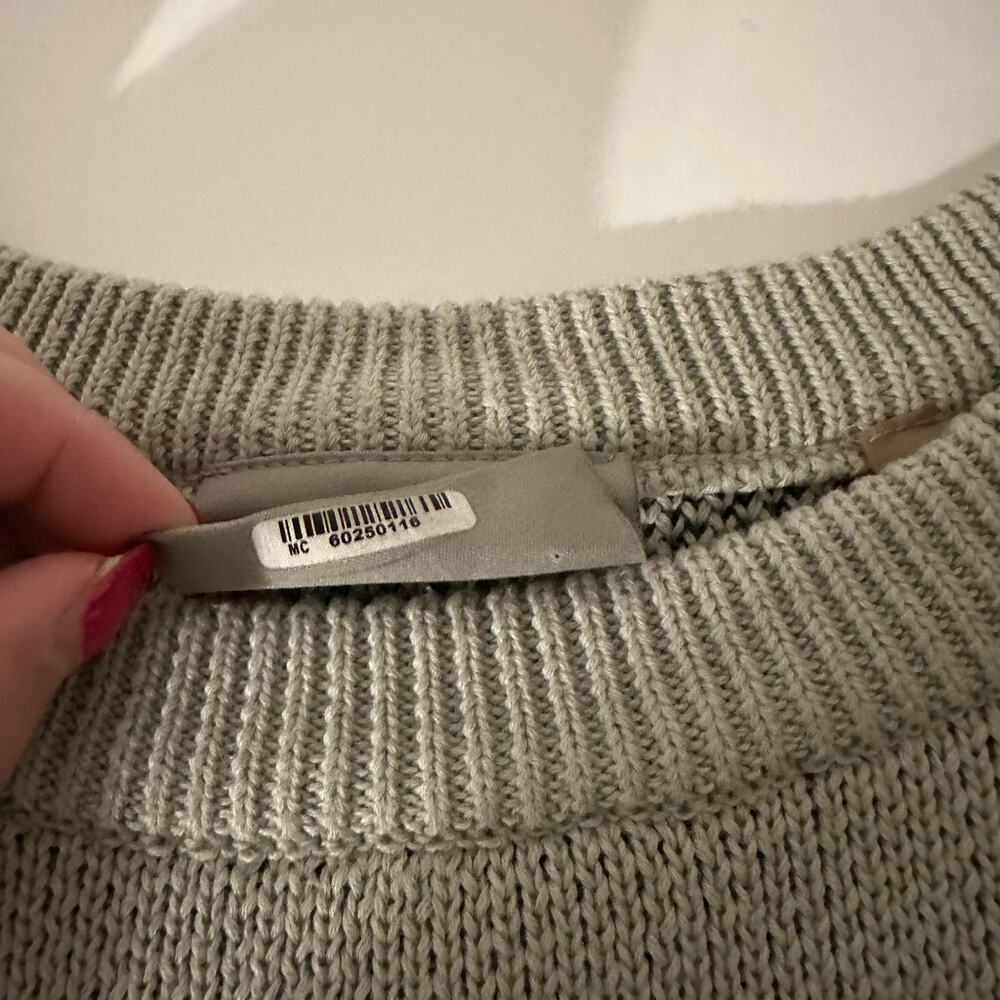 Fear of God Essentials Men's FW21 Knit Pullover Sweater Green Concrete Size XXL - Picture 14 of 16